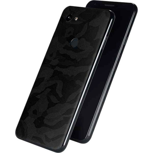 Black Shadow Camo Google Pixel 3a Skin